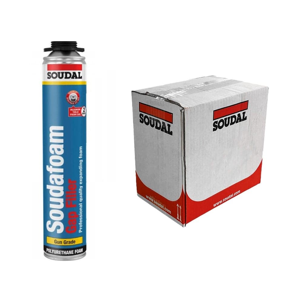 Soudal 130585 Soudafoam® Gap Filler Gun Grade* Champagne 750Ml canister 12 Box