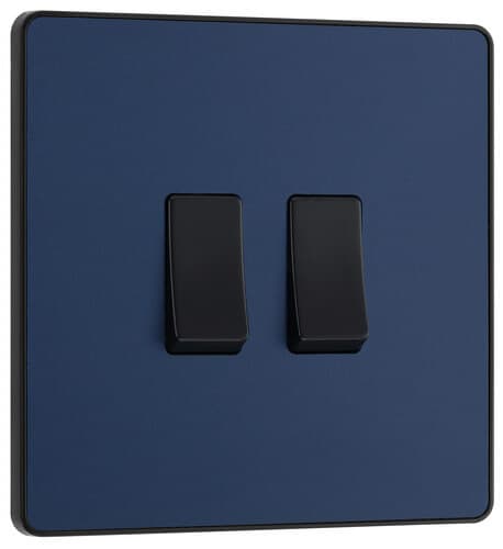 Nexus Metal Black Nickel Switched 13A Fused Connection Unit NBN50-01