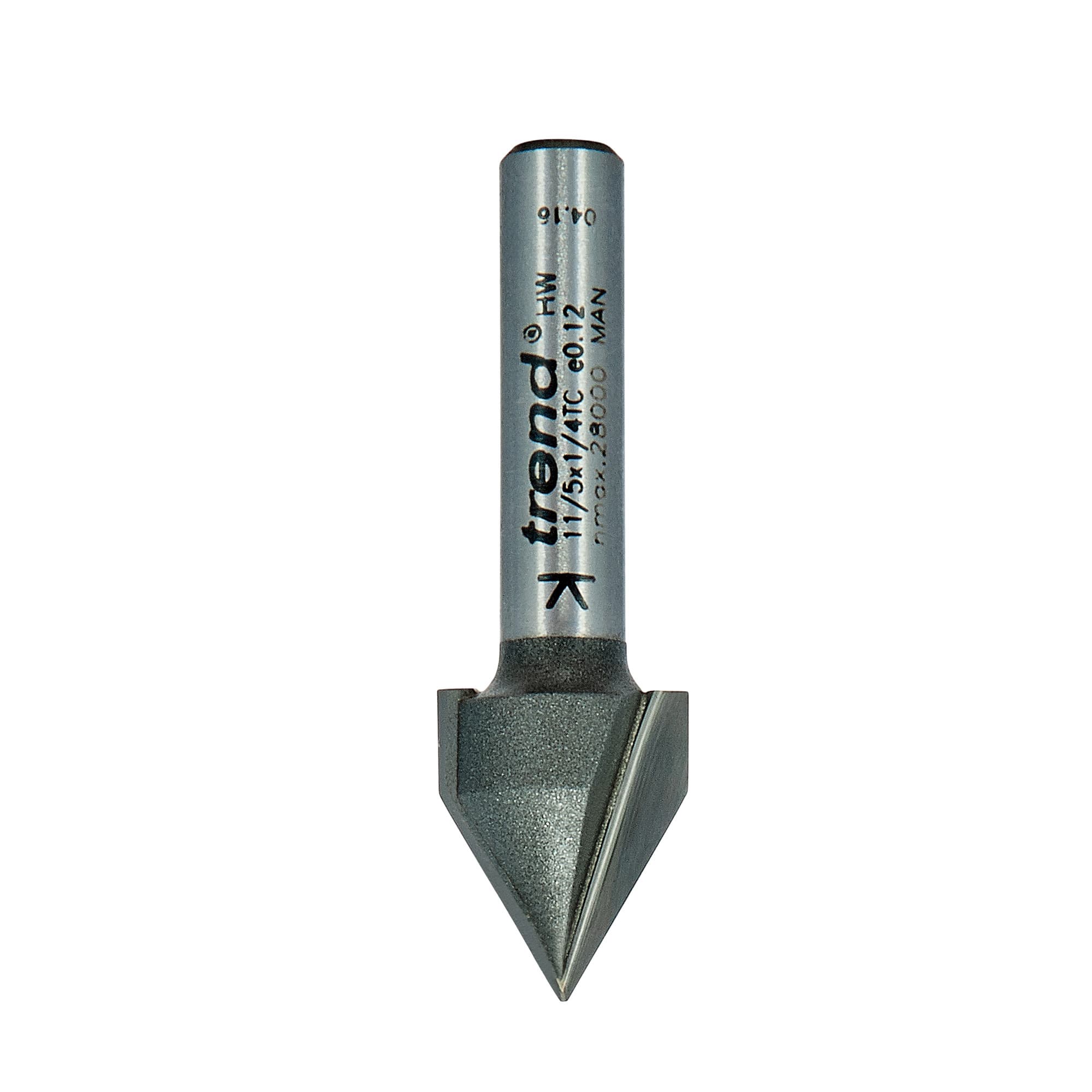 Trend Chamfer V Groove Cutter 60 Degrees Pk 1 11/5X1/4TC