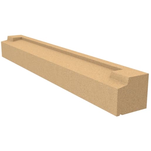 Forticrete Brown Cast Stone Cill Stooled T1-40 Bath, Size: 1228x150x140mm