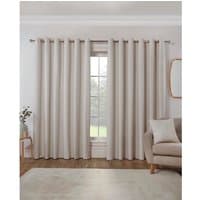 Verona Linen Look Curtains - Natural / 168cm / 229cm