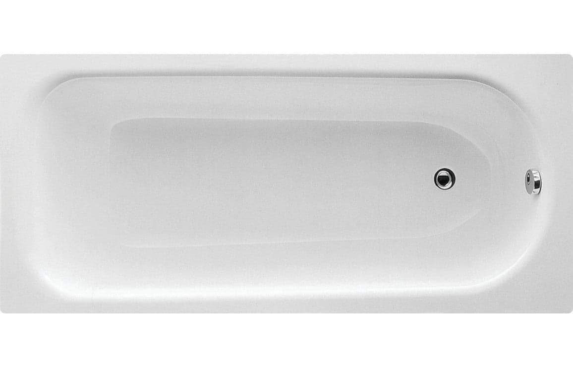 Eurowa Steel Bath Single End 1500x700mm 2TH including Legs