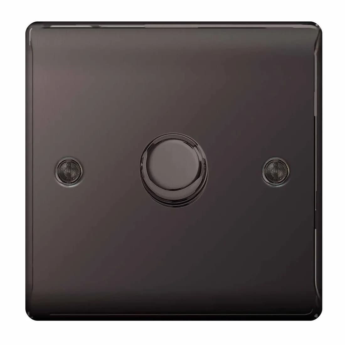 Bg Nexus 1G 2W Dimmer 400W Black Nickel