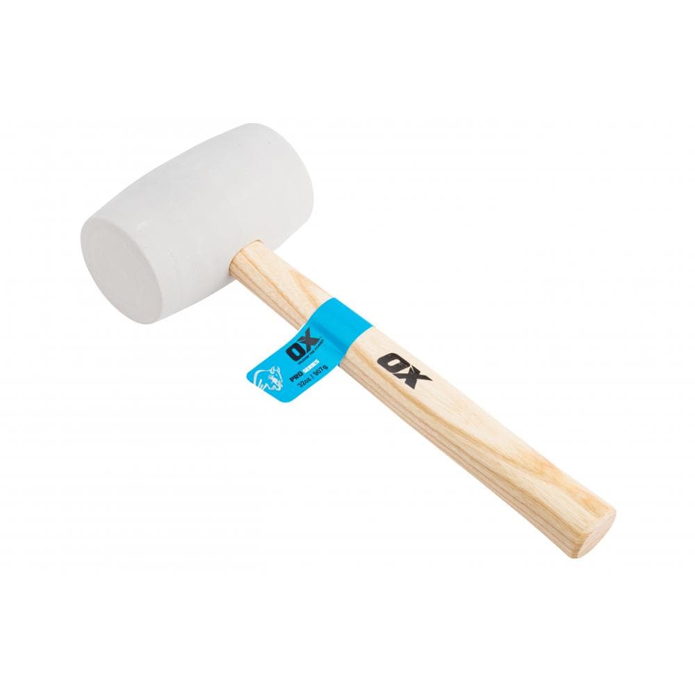 Ox Tools OX-P081832 Ox Pro White Rubber Mallet - 32 Oz EA