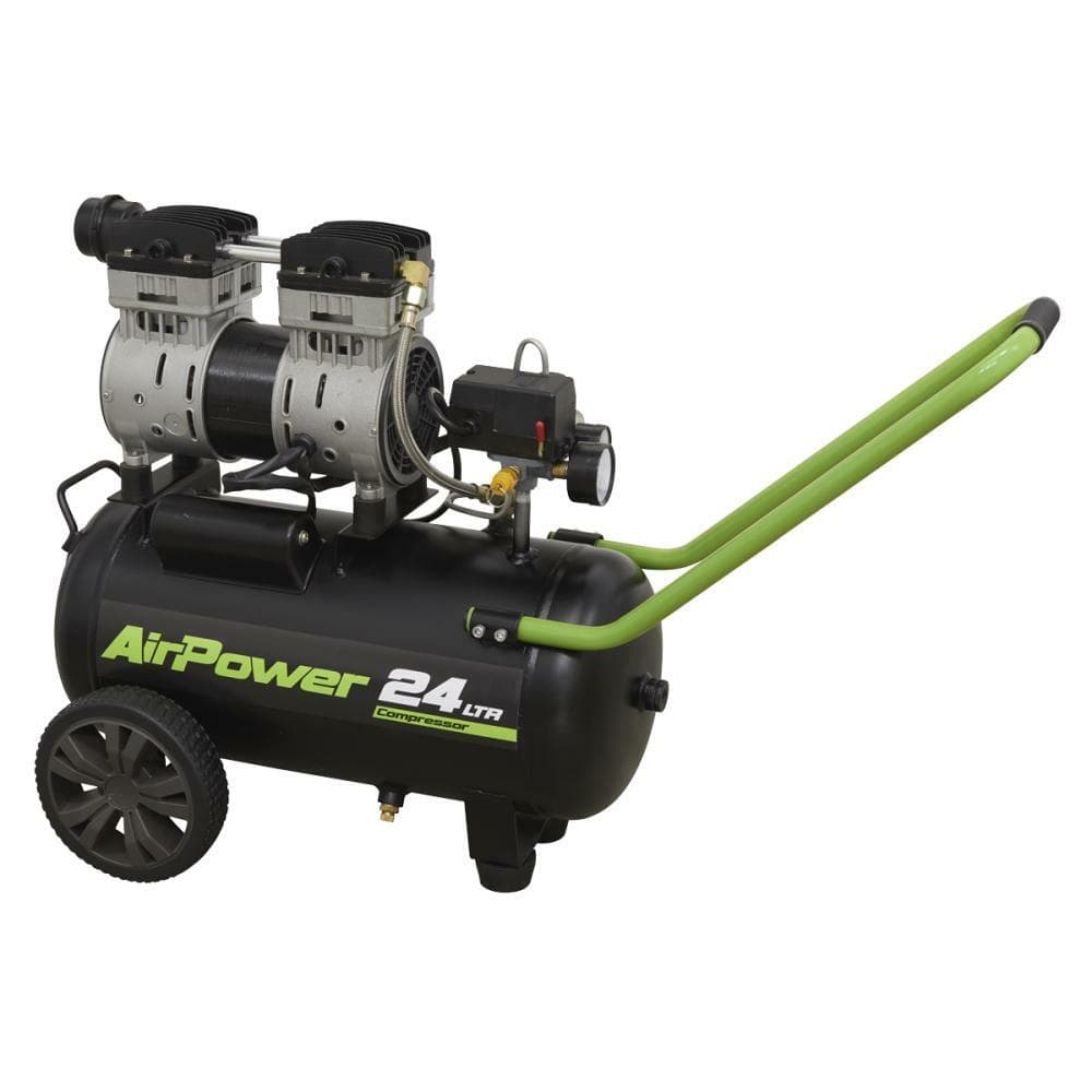 Sealey SAC2410S Low Noise Air Compressor 24L Direct Drive 1Hp