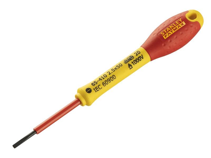 Stanley® 0-65-410 Fatmax® Vde Insulated Screwdriver Parallel Tip 2.5 X 50Mm
