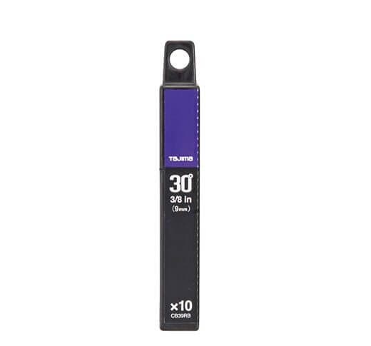 Tajima Razor Black 9Mm Snap Blades With 30 Degree Accute Angle 10Pk TACB39RBHK1