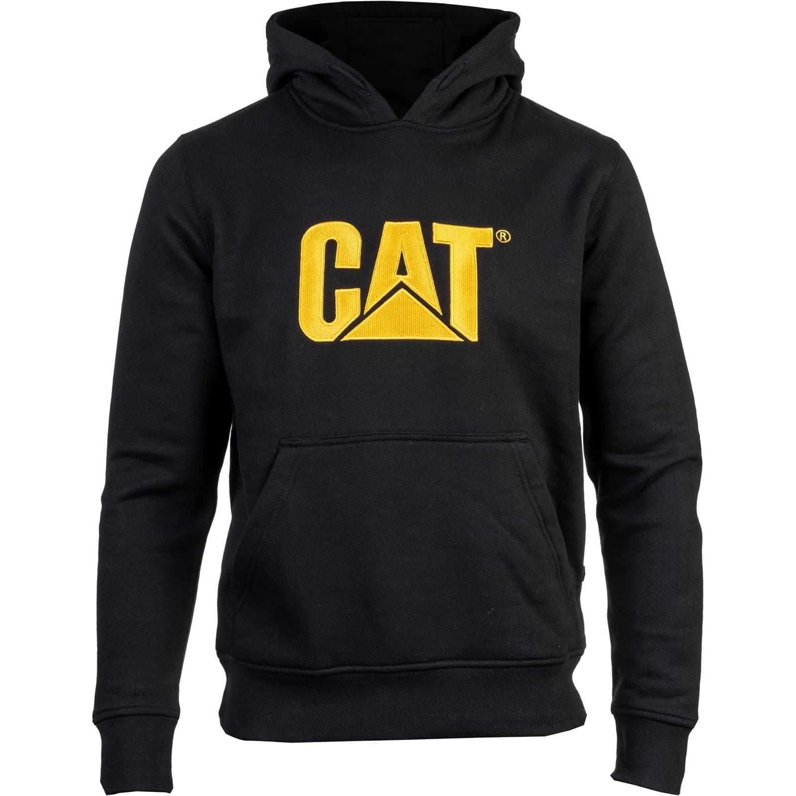 Caterpillar Trademark Hooded Sweatshirt Size Lge Black 19634-30462-05