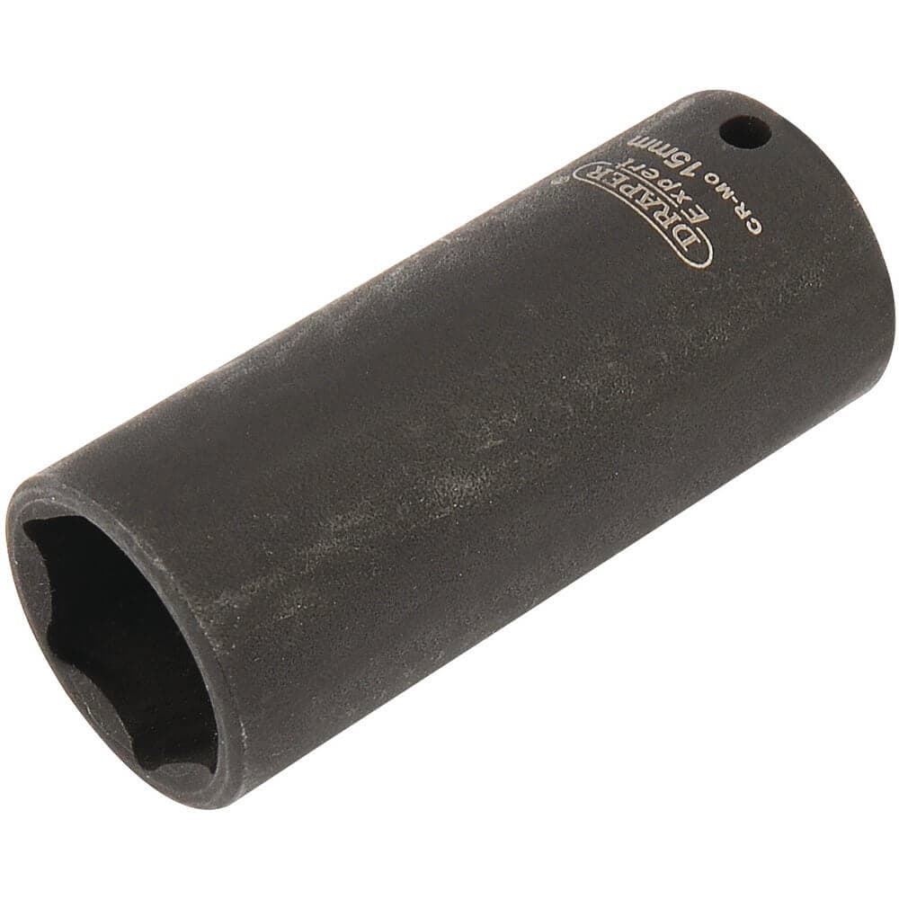 Draper Expert 05193 Expert Hi-Torq® 6 Point Deep Impact Socket 1/4in Sq. Dr. 15Mm each