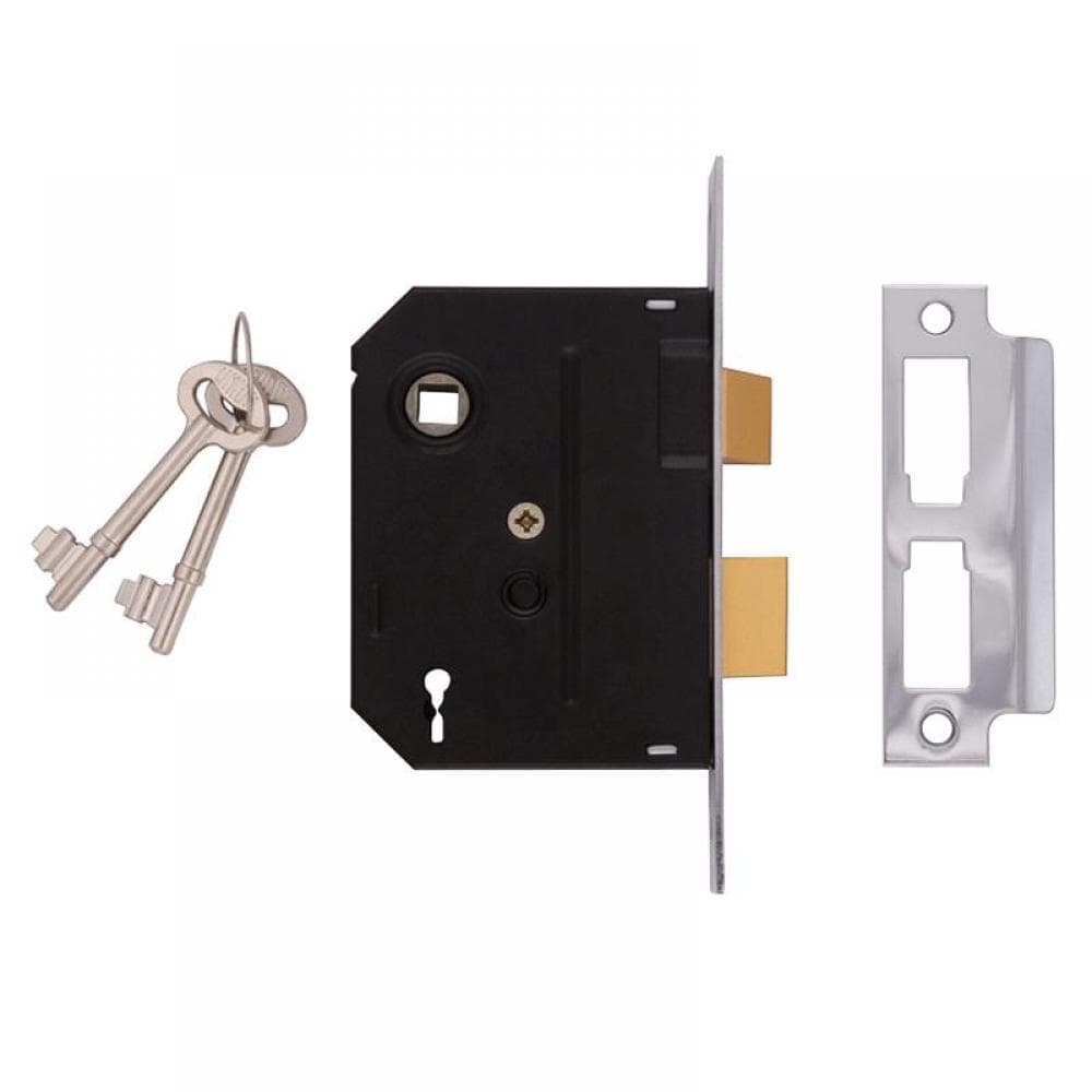 Union Y2295-CH-2.50 2295 2 Lever Mortice Sashlock Chrome Finish 63Mm 2.5In Visi