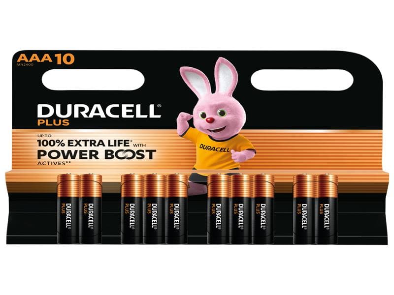 Duracell S30949 Aaa Cell Plus With Power Boost Batteries (Pack 10)