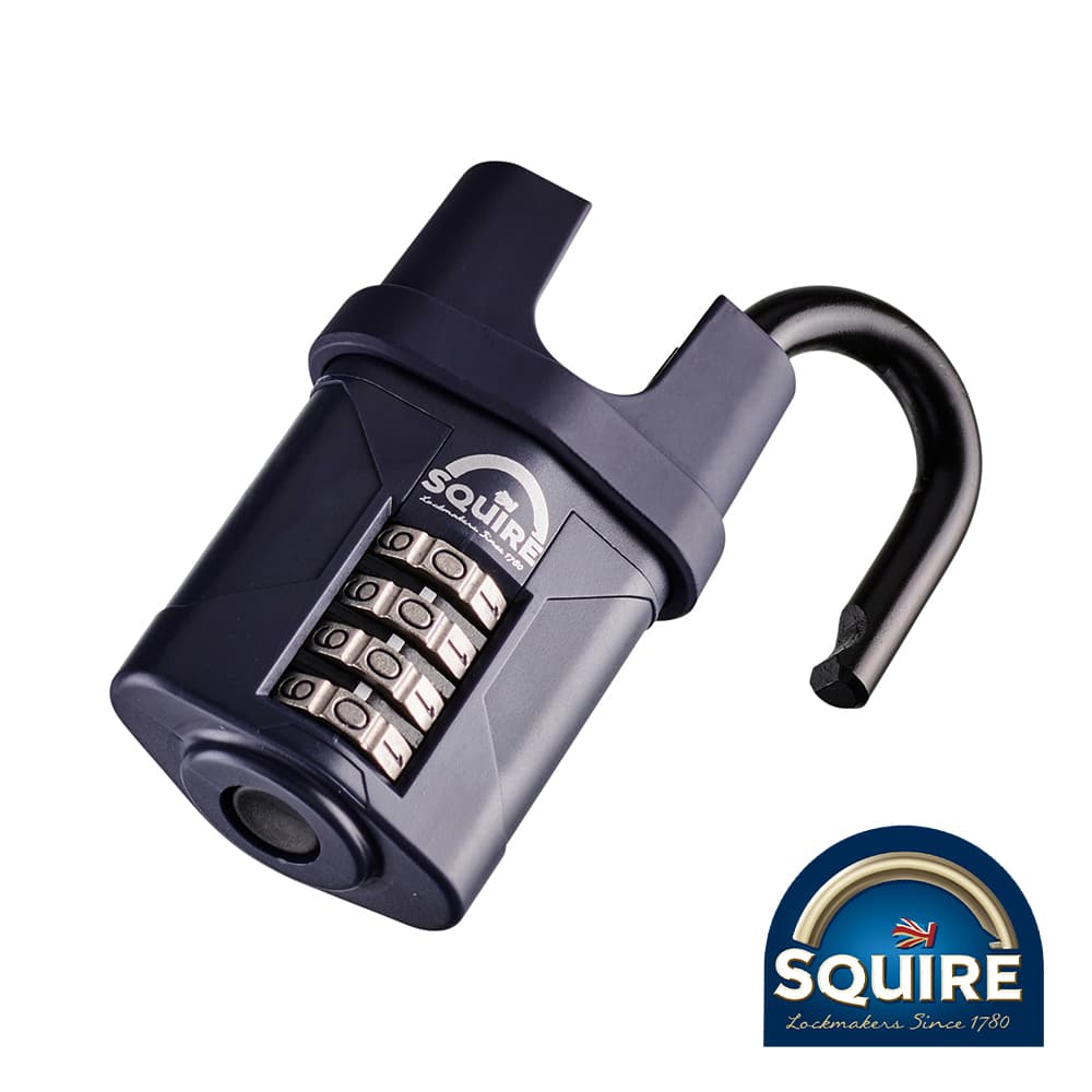 Squire SQR701061 Combination Padlock - Steel Closed Shackle - Cp50Cs 50Mm Blister Pack 1