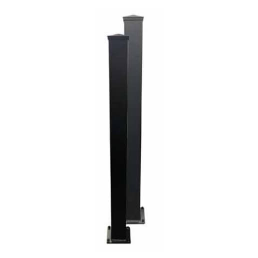 Readymade Gates RMGP10 Aluminium Flanged Gate Post 150 x 150 x 3000mm - Grey