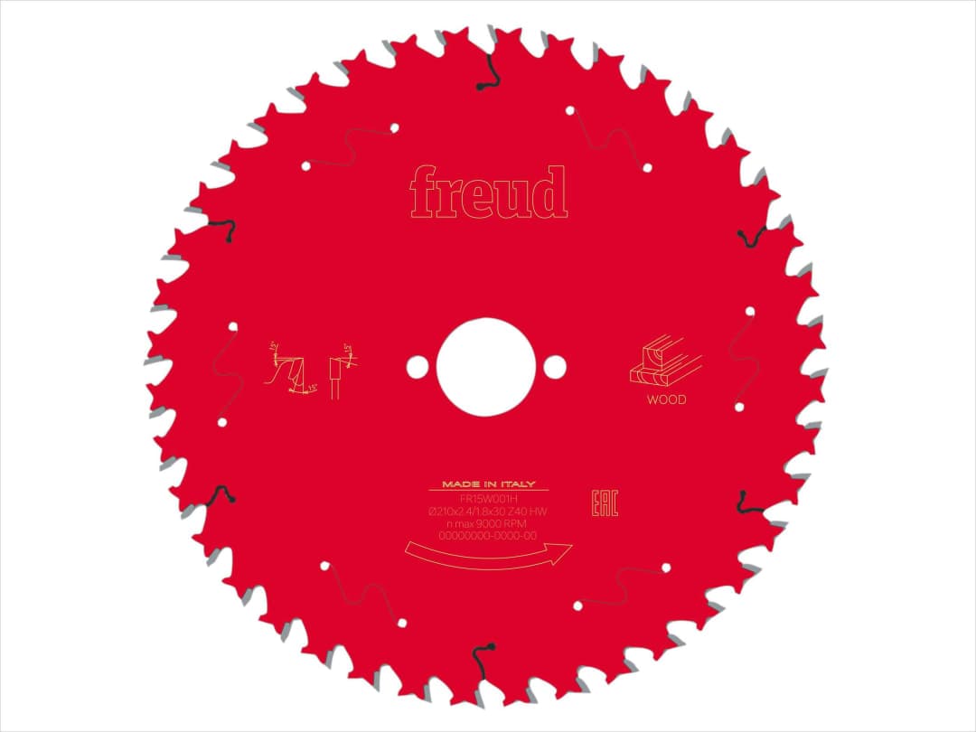 Freud Wood Circular Saw Blade 210 x 30 x 2.4/1.8mm x 40T F03FS09723