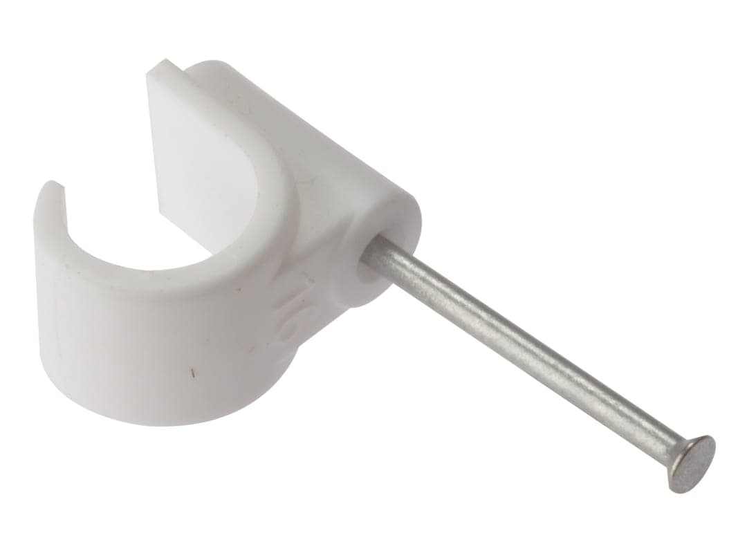 ForgeFix Pipe Clip with Masonry Nail 22mm Box 100 PCMN22