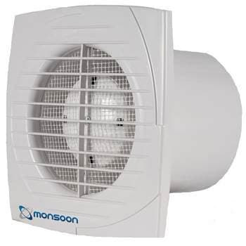 Humidistat Kitchen/ Bathroom Fan with Timer - 150mm