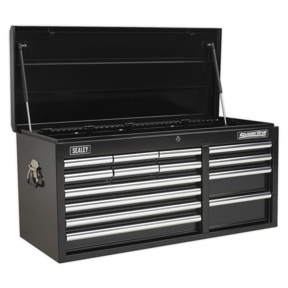 Sealey AP41149B Topchest 14 Drawer With Ball-Bearing Slides Heavy-Duty - Black