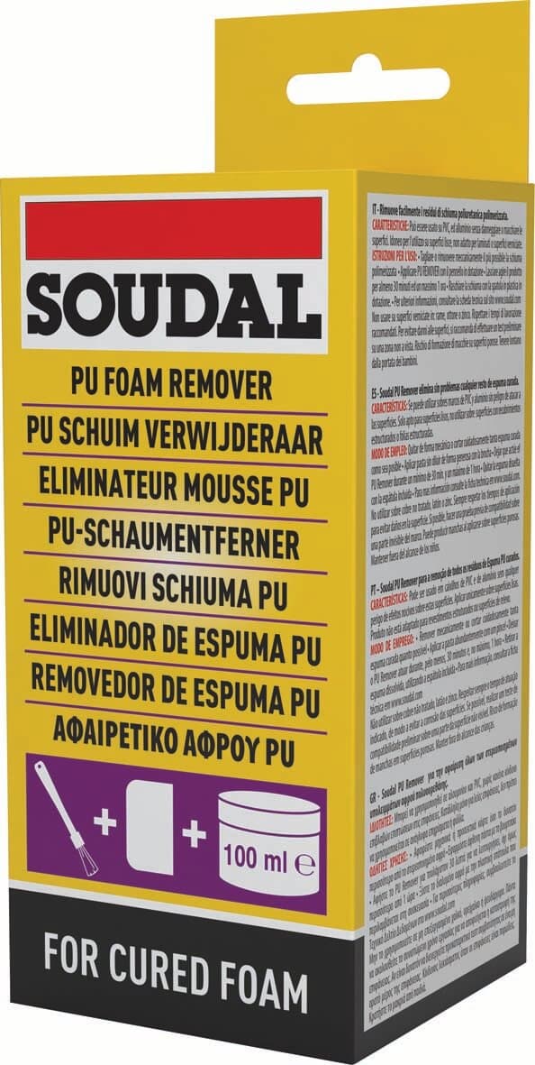 Soudal Cured Pu Foam Remover Clear 100Ml 115778