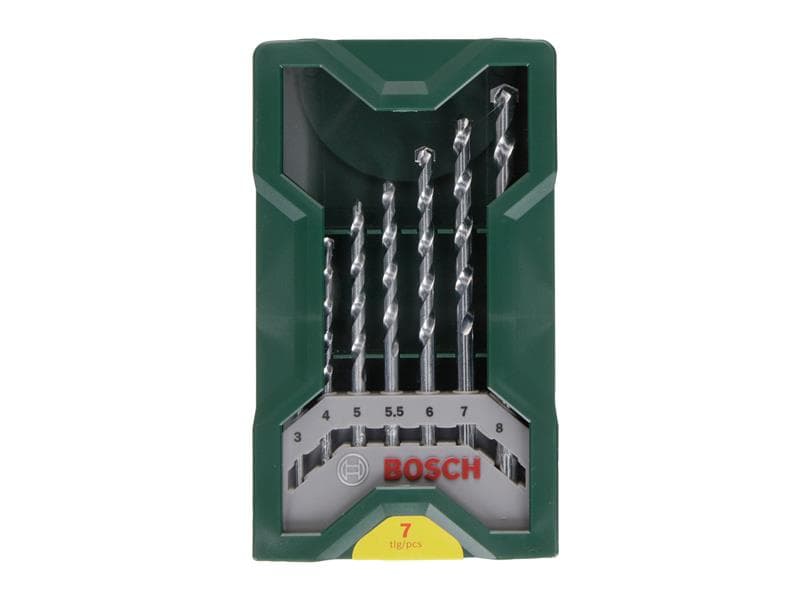 Bosch Powertool Accessories 2607019581 Mini-X-Line Masonry Drill Bit Set 7 Piece