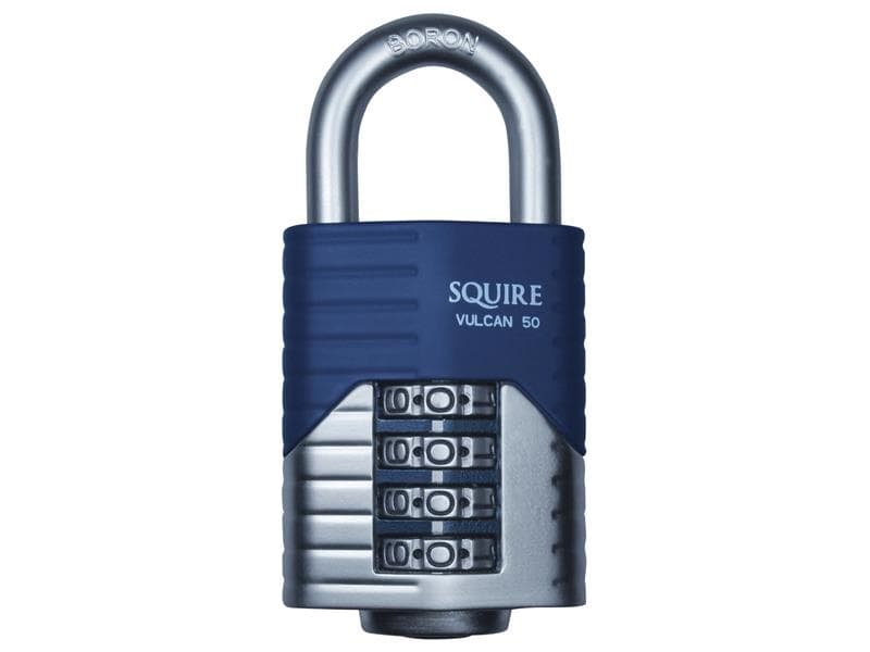 Squire VC50BX Vulcan Open Boron Shackle Combination Padlock 50Mm Boxed