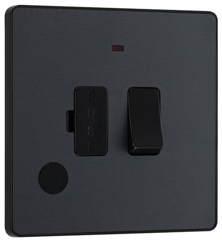 Nexus Metal Brushed Steel Single Socket For Tv Or Fm Co-Axial Aerial And Satellite Connection NBS65-01