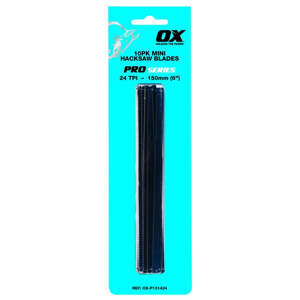 Ox Tools OX-P131424 Ox Pro 6in Hacksaw Blades 24 Tp1 Pack 10 EA