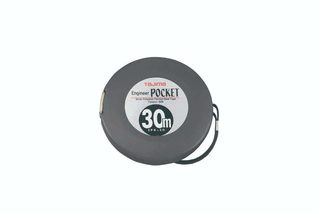 Tajima TAEPK30MW Long Steel Engineer Pocket Tape Measure 30M X 10Mm