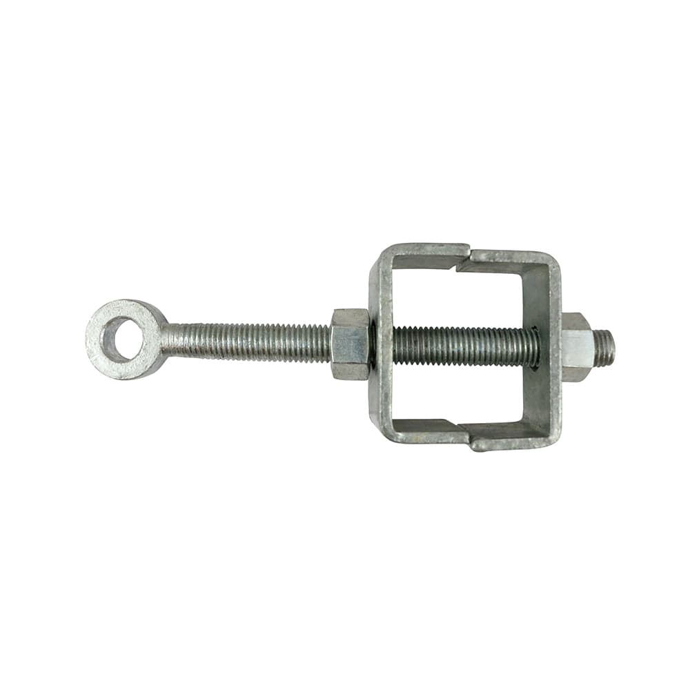 Adjustable Bottom Gate Fitting – Galvanised - 19mm Pin / 250mm Eye