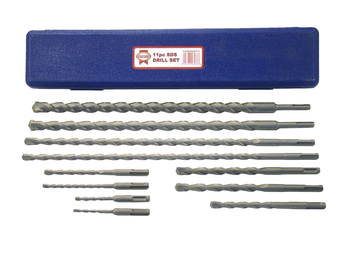 Faithfull SDS Plus Drill Bit Set, 11 Piece FAISDSSET11