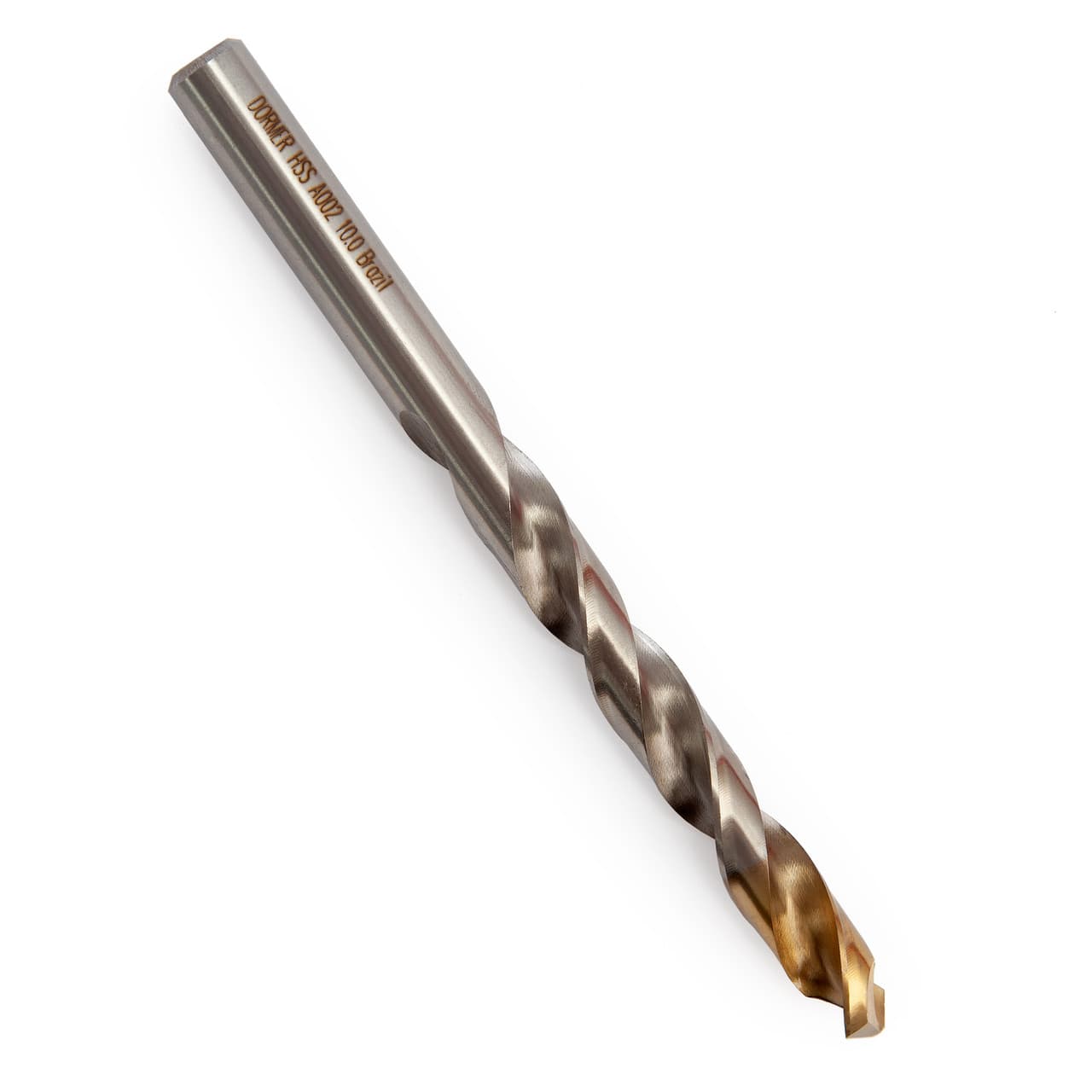 Dormer A002 HSS-TiN Coated Jobber Drill 10.00mm OL:133mm WL:87mm A002S10.0