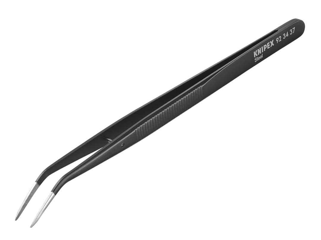 Knipex 92 34 37 Universal Bent Nose Tweezers 155mm 92 34 37