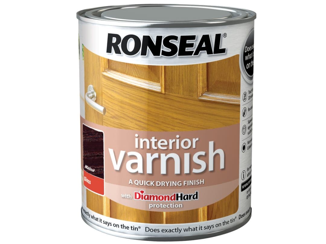 Ronseal Interior Varnish Gloss Walnut 250ml 36847