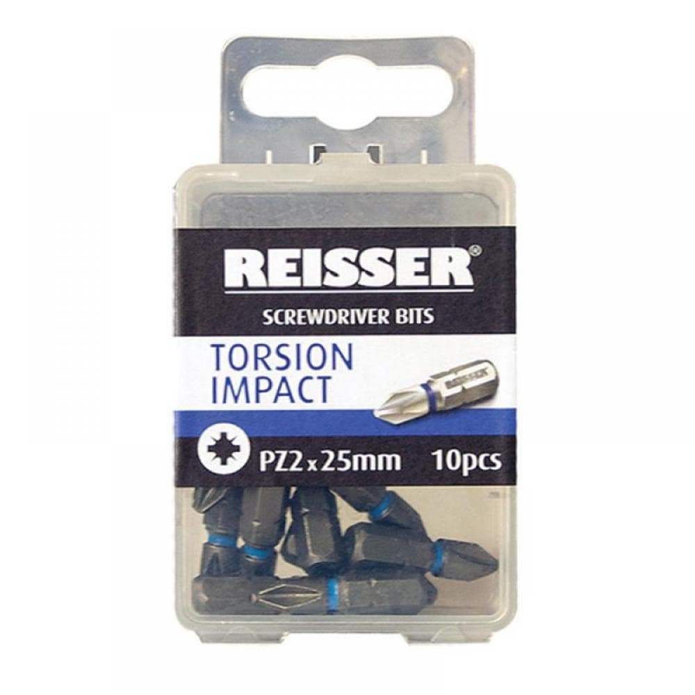 Reisser IMPPZ02PB Torsion Impact Screwdriver Bit C6.3 X 25 (Pack Of 10Pcs) Pz2
