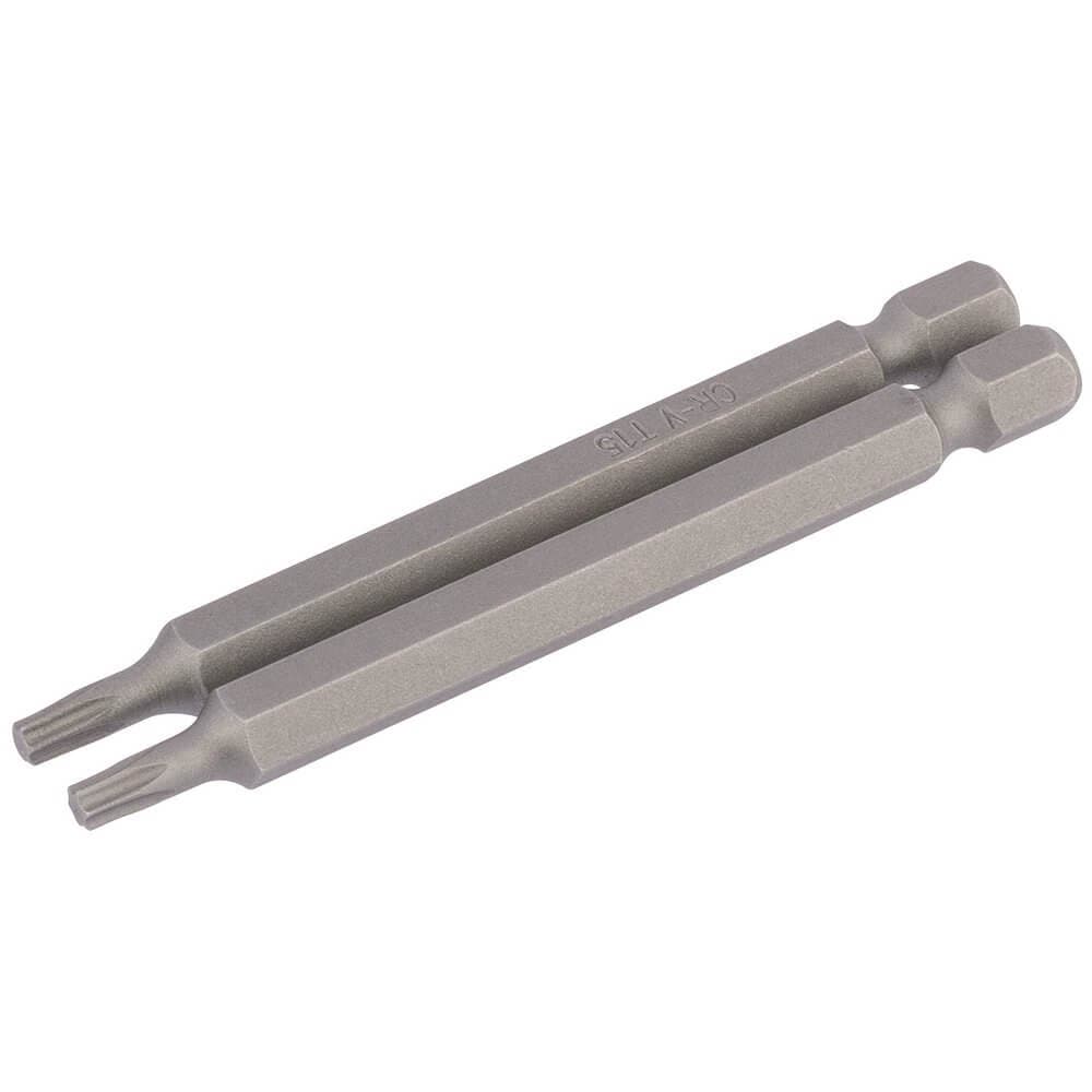 Draper 66847 Tx-Star® Insert Bit 1/4in Hex 75Mm Long T15 (Pack Of 2) per pack