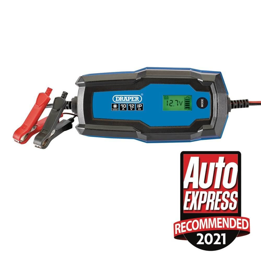 Draper 53491 6/12V Smart Charger And Battery Maintainer 10A per item 1
