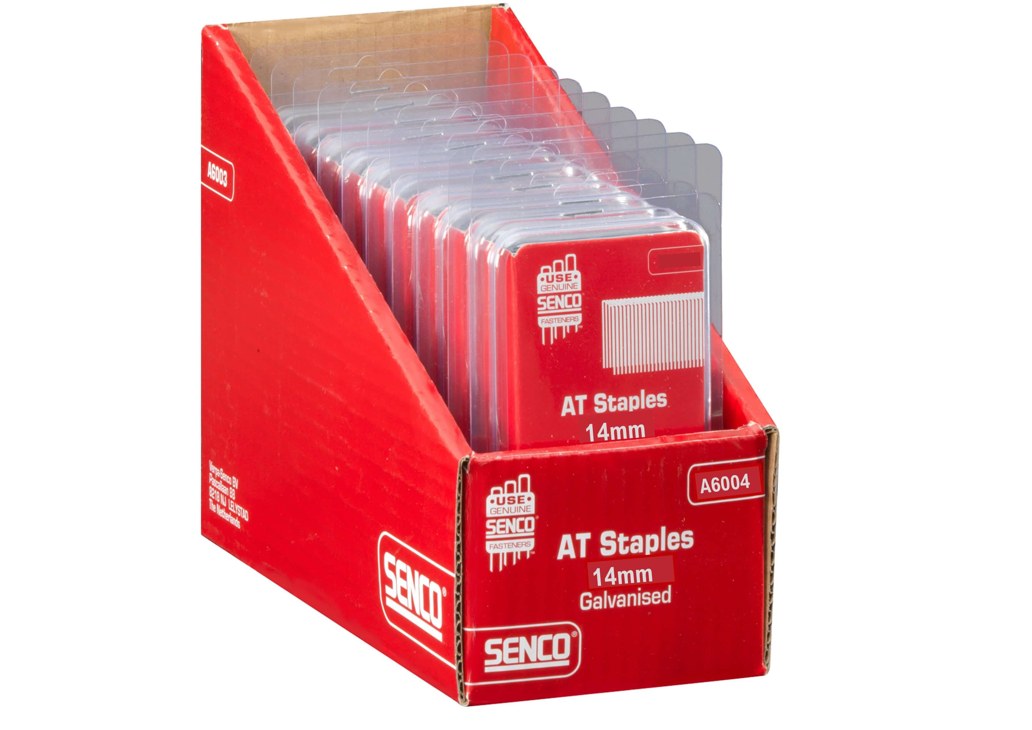 Senco A6004 At Staple Galv Blister Pack 14Mm 21-Gauge Blister 1000