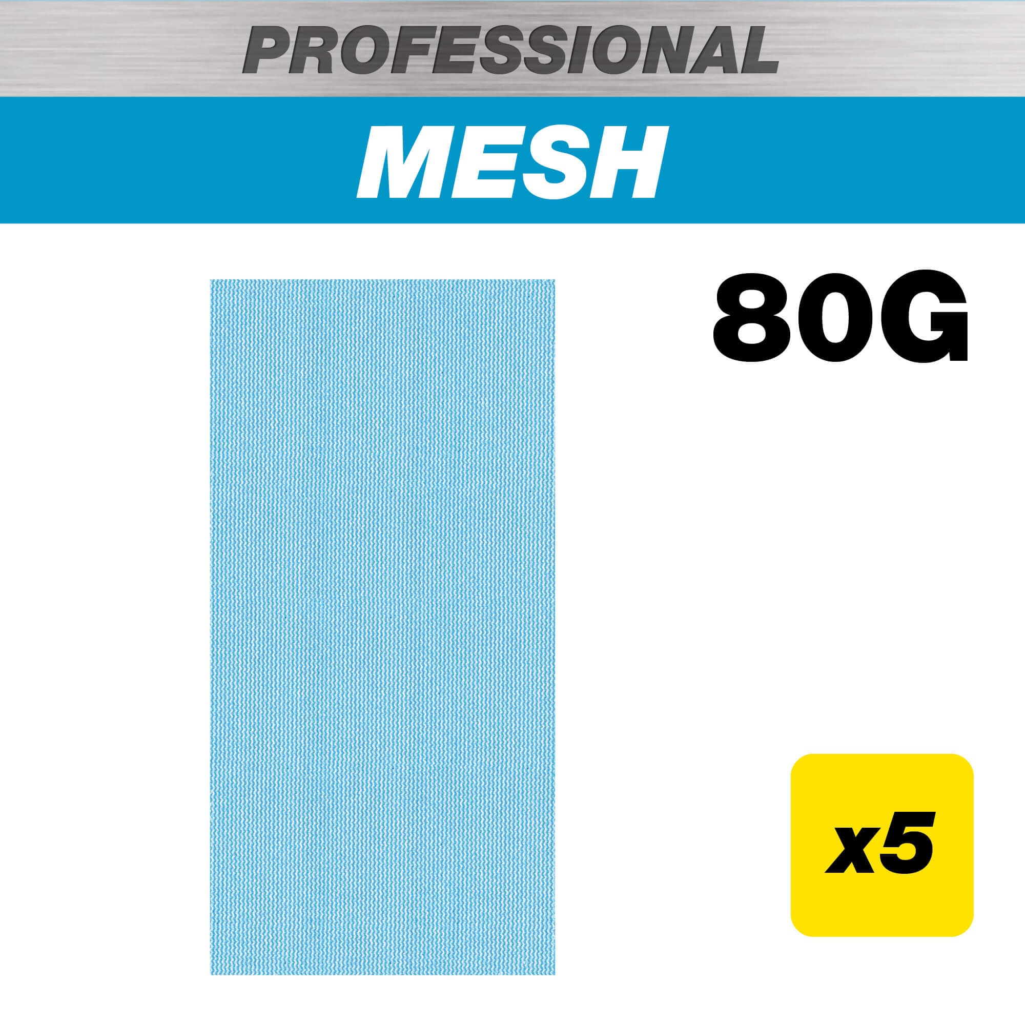 Trend 115 X 230Mm 80G Pro Mesh Half Sheet Sanding Pad 5 Pack AB/HLF/80P