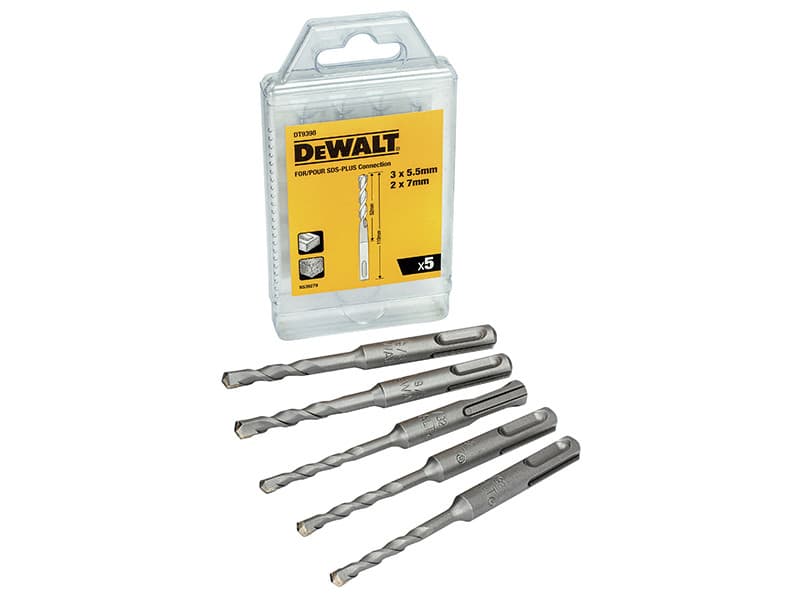 Dewalt DT9398-QZ Dt9398 Sds Plus Drill Bit Set 5 Piece