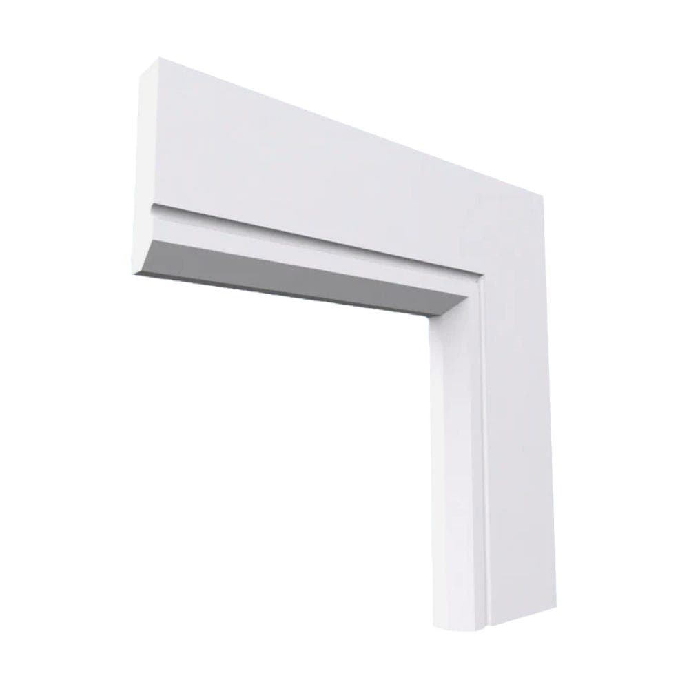 Edge C Grooved MDF Architrave White Primed 4200mm x 80mm x 18mm