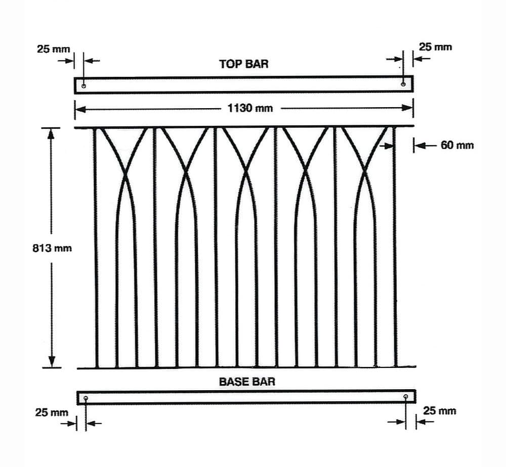 BIC Deco Decking Panel Black 1130mm x 770mm PK 1