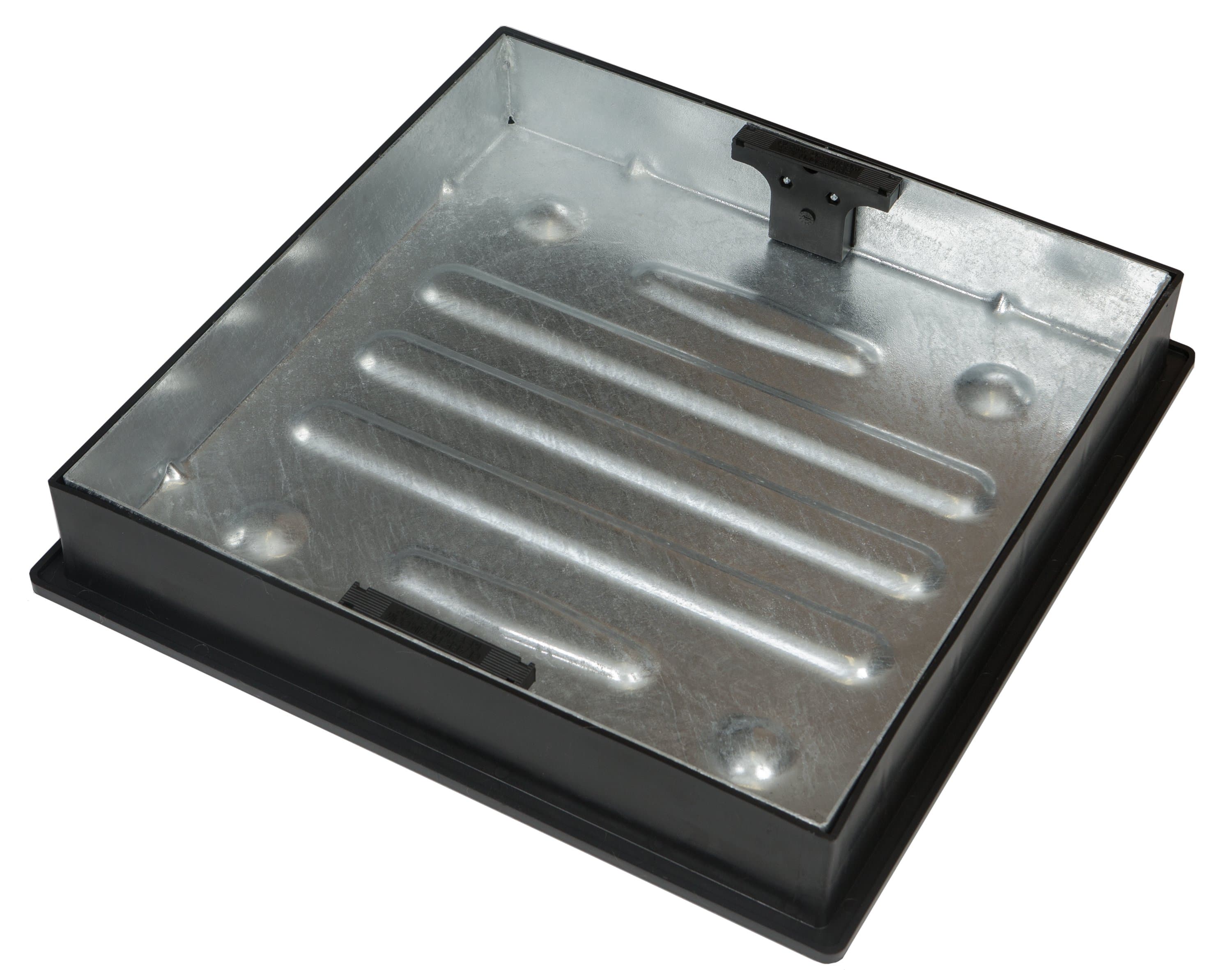 Clark Drain Recessed Square To Round Pavior Manhole Cover and Frame 450mm Diameter
