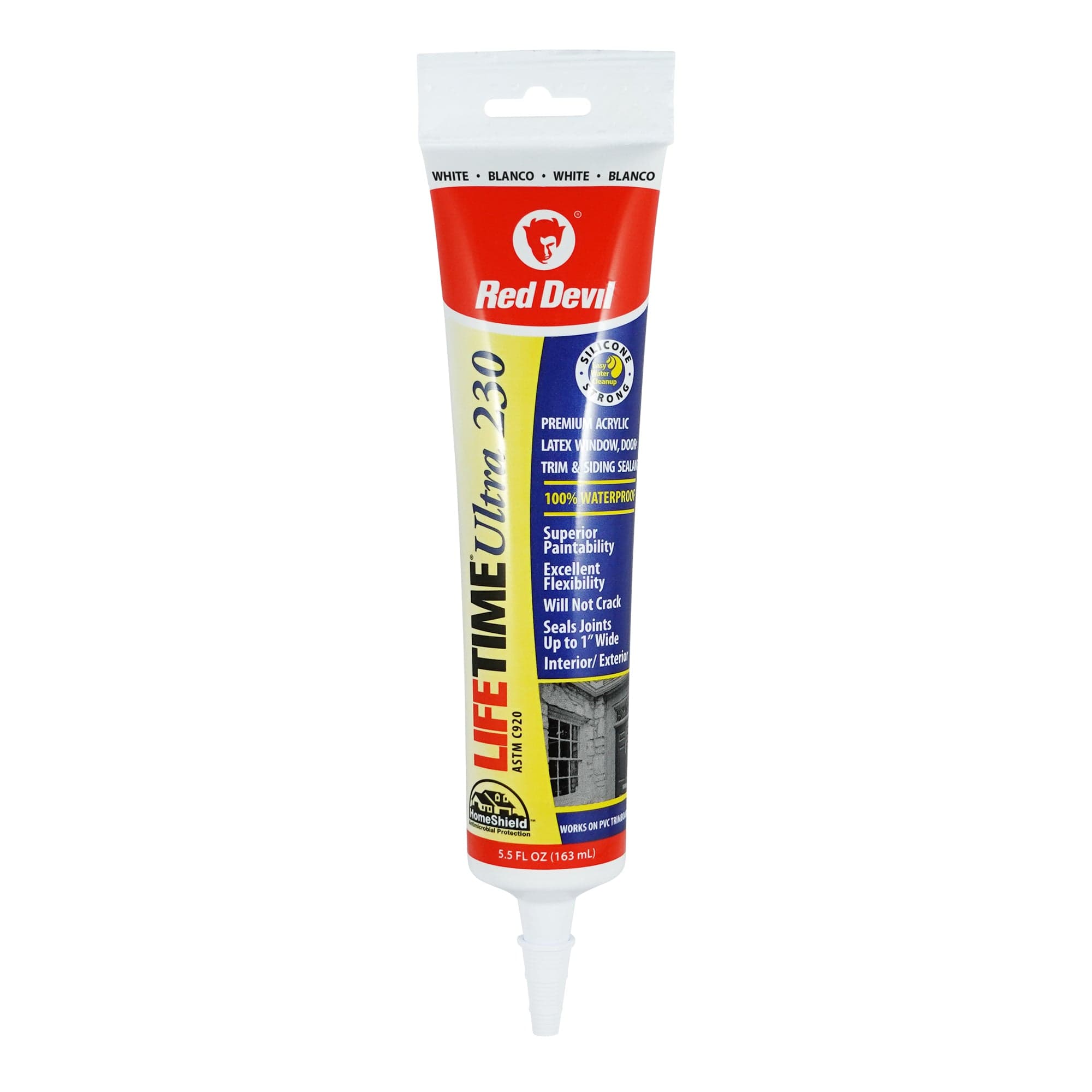 Red Devil Lifetime® Ultra 230 Premium Elastomeric Acrylic Latex Sealant 5.5 FL. OZ. Squeeze Tube - White