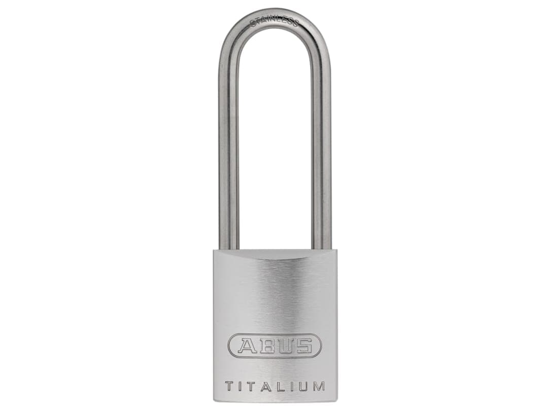 ABUS Mechanical 86TI/45mm TITALIUM™ Padlock Without Cylinder 70mm Long Stainless Steel Shackle 10004392-01