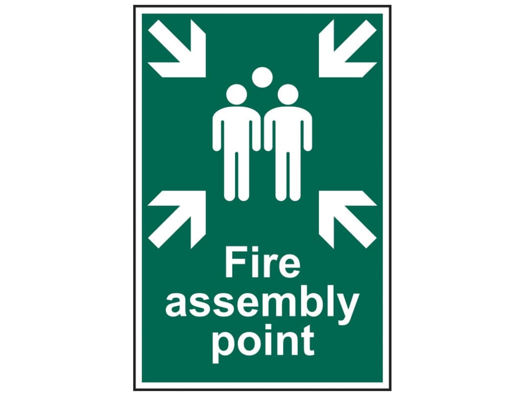 Scan Fire Assembly Point - PVC Sign 200 x 300mm 1541
