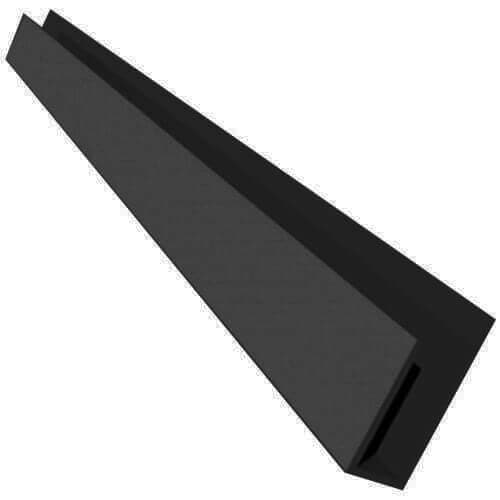 Dark Grey Smooth Soffit J Trim - 5mtr