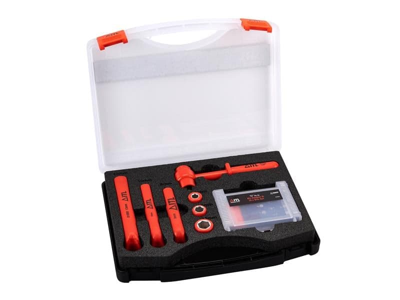 Itl Insulated ITL00022 Insulated Socket Ratchet Spanner & Bit Set 19 Piece