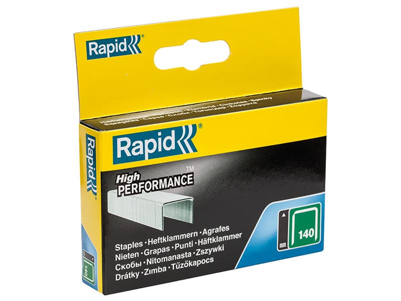 Rapid 11912331 140/12 12Mm Galvanised Staples (Box 2000)