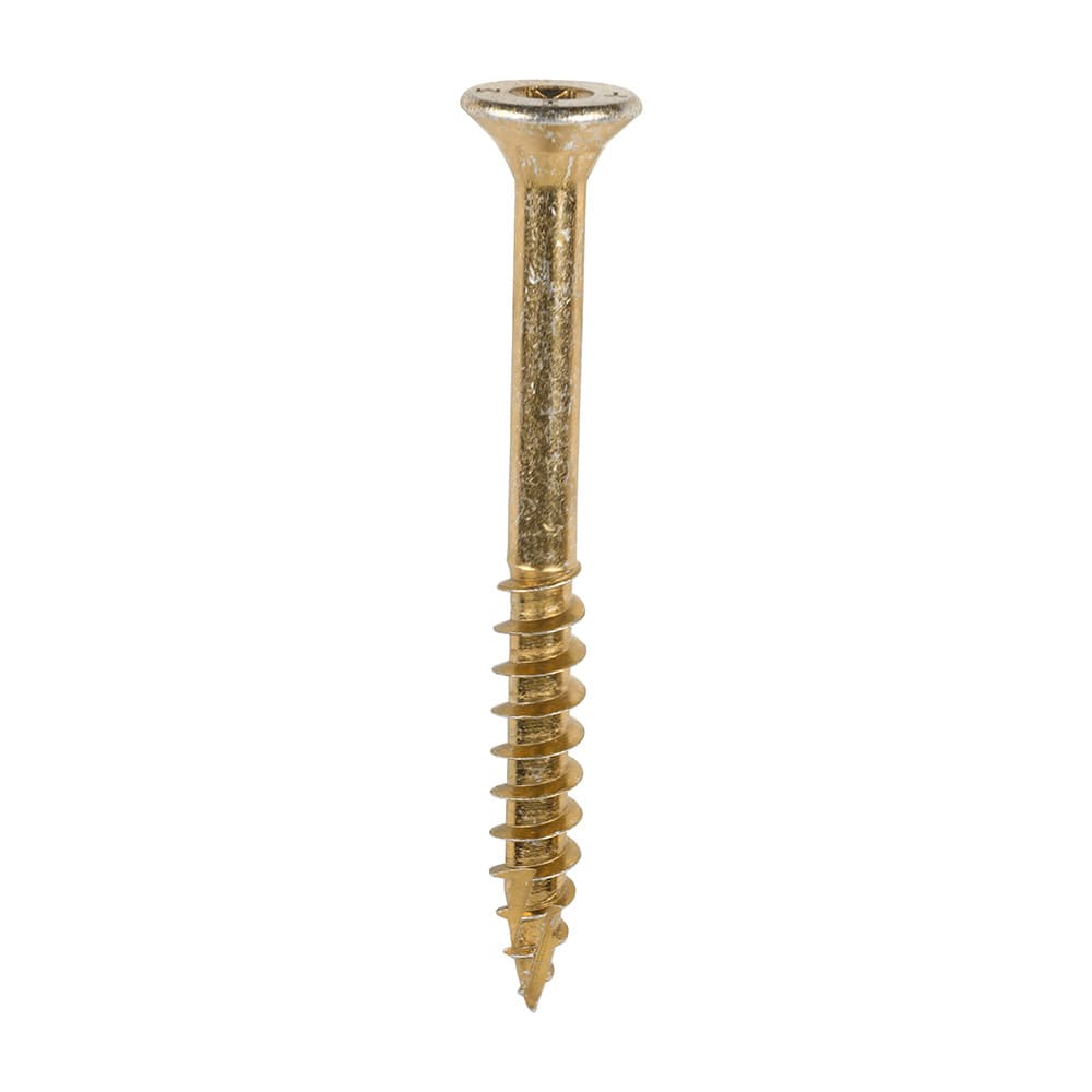 Timco 80080C2C C2 Clamp-Fix Multi-Purpose Premium Screws - Tx - Double Countersunk - Yellow 8.0 X 80 Box 100