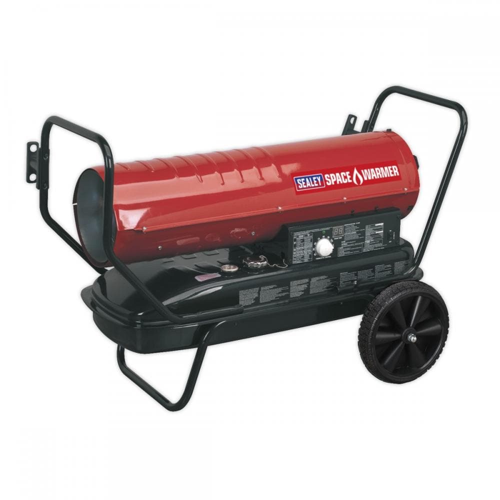 Sealey AB1008 Space Warmer® Kerosene/Diesel Heater 100 000Btu/Hr With Wheels