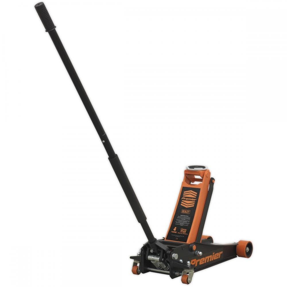 Sealey 4040AO Trolley Jack 4 Tonne Low Profile Rocket Lift Orange